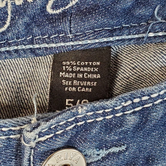 Ariya Jeans Womens Low Rise Curvy Boyfriend Dark W - Picture 6 of 6